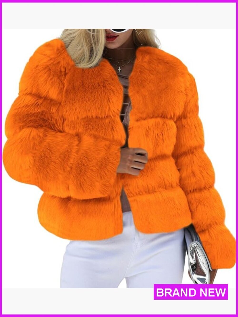 Cropped Faux Fur Puffer Jacket Y2K Teddy Bear Coat Winter Parka Elegant